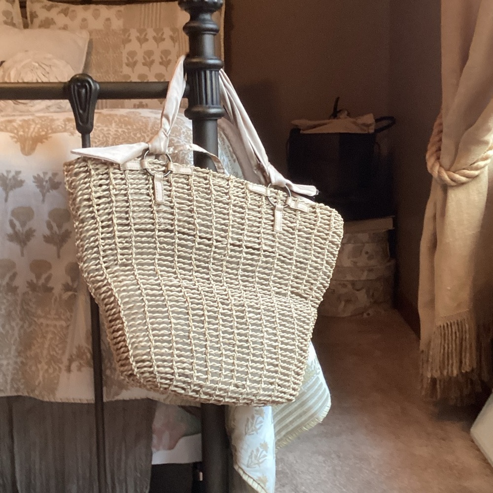 Reef Cream Woven Tote Bag